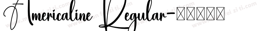 Americaline Regular字体转换